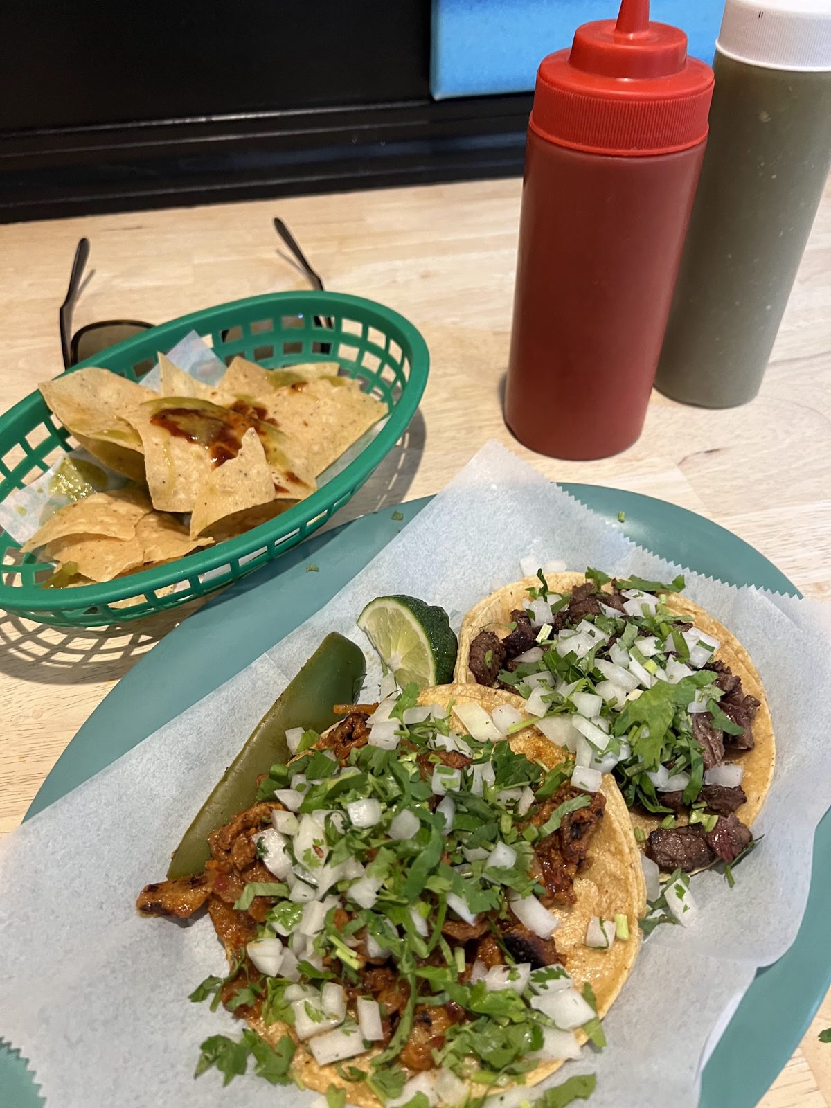 Tacos with salsa